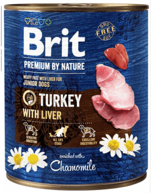 BRIT Premium by Nature 800 g curcan si ficat, hrana catei