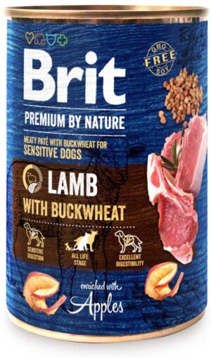 BRIT Premium by Nature Sensitive Conservă pentru câini, Miel cu hrişcă
