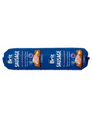 BRIT Sausage Chicken & Rabbit 800 g pate hrana caini, pui si iepure