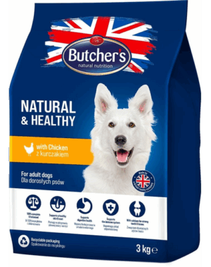 BUTCHER’S Natural&Healthy hrana arome mixte pentru caini 2 x 3 kg cu pui si vita