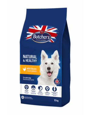 BUTCHER’S Natural&Healthy mancare uscata pentru caini, cu pui 15 kg
