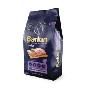 Barkin Junior All Size – Hrana uscata premium – Curcan – 15kg