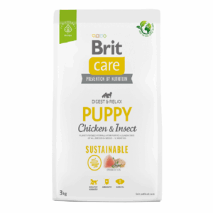 Brit Care Dog Sustainable Puppy, hrana uscata pentru caini, 3 kg