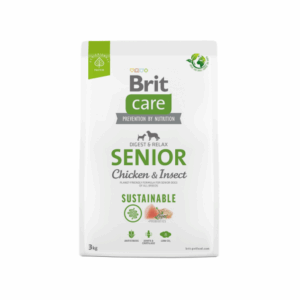 Brit Care Dog Sustainable Senior, hrana uscata pentru caini, 3 kg