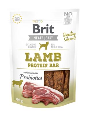 Brit Dog Jerky Lamb Protein Bar, 80 g