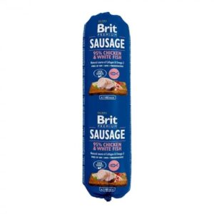 Brit Premium, Salam pentru caini, pui si peste, 800g