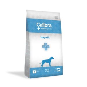 CALIBRA Veterinary Diets Hepatic, XS-XL, Somon, dietă veterinară, hrană uscată câini, sistem hepatic, 2kg