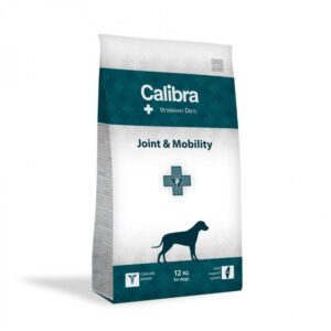 CALIBRA Veterinary Diets Joint & Mobility, XS-XL, Pui și Curcan, dietă veterinară, hrană uscată conținut redus cereale câini, sistem articular, 12kg