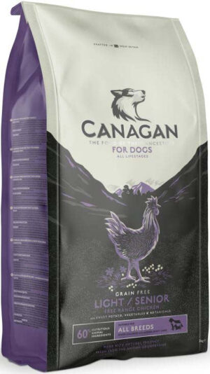 CANAGAN Hrană uscată pentru câini, Light/Senior