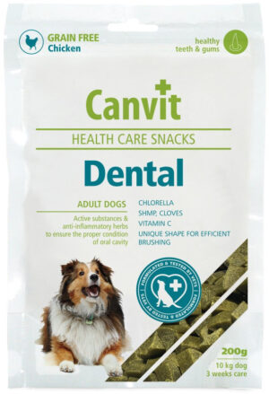 CANVIT Dental Delicatesă pentru câini, fără cereale, cu Pui 200g