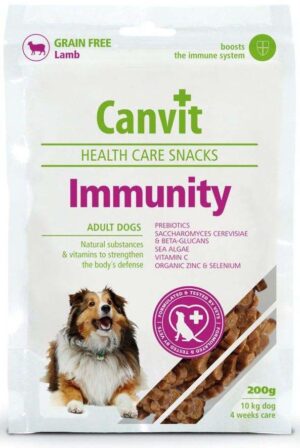 CANVIT Immunity Delicatesă pentru câini, fără cereale, cu Miel 200g