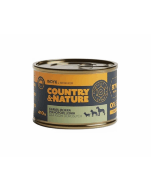 COUNTRY&NATURE Hrana umeda fara cereale pentru caini adulti, cu curcan 410 g