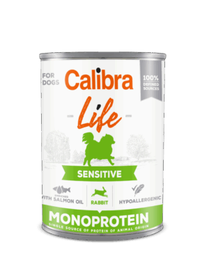 Calibra Dog Life Sensitive Rabbit 400 g, conserva