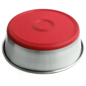 Castron antiderapant pentru caini pisici 4Dog cu baza rosie