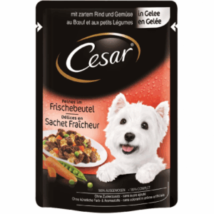 Cesar, hrana umeda pentru caini, Vita si Legume in aspic, 100 gr
