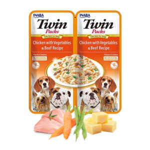 Churu Dog Twin Pui cu Legume si Vita in Supa de Pui