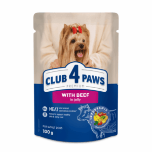 Club 4 Paws, Hrana umeda caini talie mica, Vita in jeleu, 24x100g