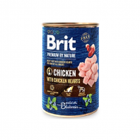 Conserva Brit, hrana umeda pentru caini, Pui si Inimi, 800 gr