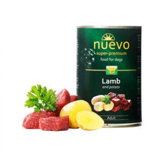 Conserva pentru caini Nuevo cu miel cartofi 400 gr
