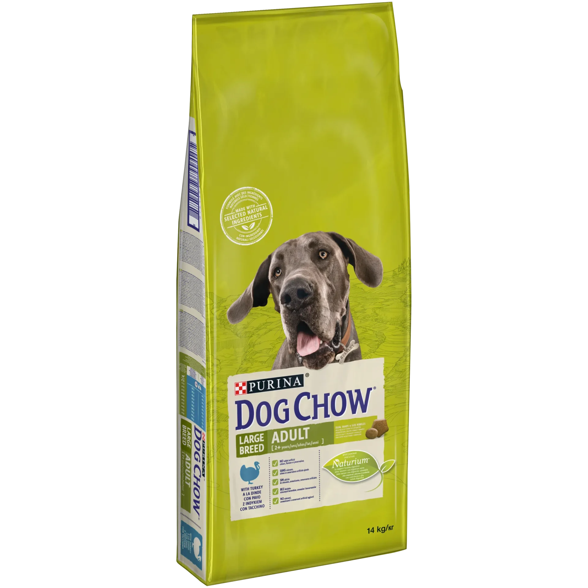 DOG CHOW Adult, Talie Mare, Curcan, 14 kg