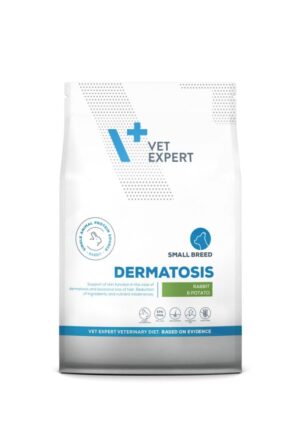 Hrana dietetica pentru caini de talie mica Vet Expert Dermatosis, iepure si cartof, 2 kg