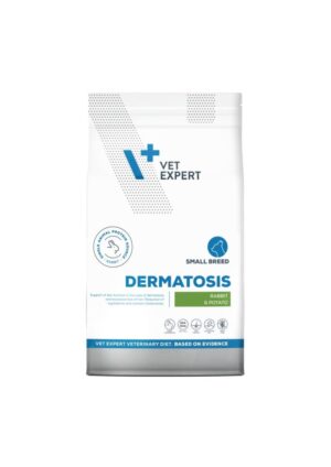 Hrana dietetica pentru caini de talie mica Vet Expert Dermatosis, iepure si cartof, 8 kg