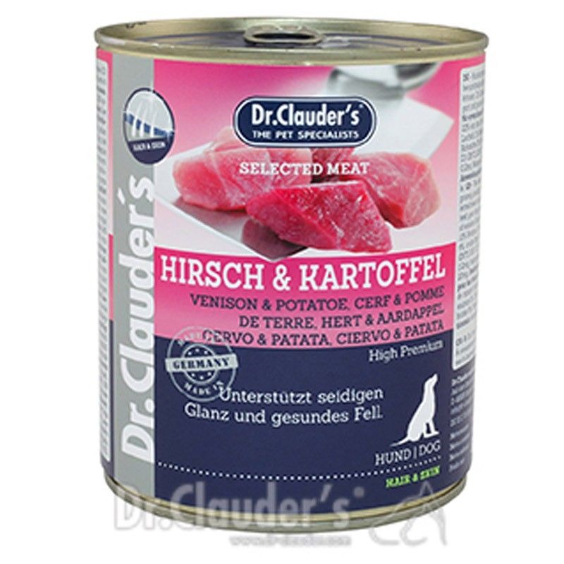 Dr. Clauder's Dog Selected Meat Caprioara & Cartof, 800 g