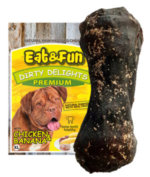 EAT&FUN Dog Recompense Pui/Banana XL
