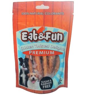 Eat&Fun Recompense Caini Chicken Twisted Delights 100 g