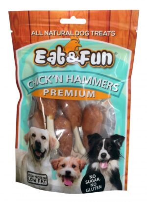 Eat&Fun Recompense Caini Chick’n Hammers 100 g