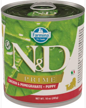 FARMINA N&D Prime Canine Chicken & Pomegranate Puppy Hrana umeda pentru catei, cu pui si rodie 285 gr