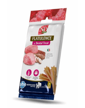 FARMINA N&D Quinoa Dental Treat Flatulence Medium/Maxi 100 g baton dentar pentru caini de talie medie si mare, cu quinoa