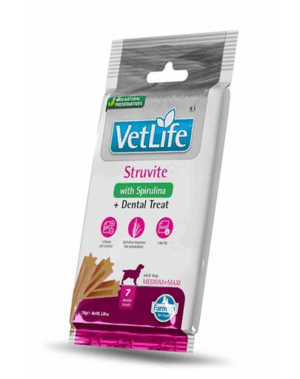 FARMINA Vet Life Dental Treat Struvite Medium/Maxi 100 g gustare dentara caini talie medie si mare, cu afectiuni urinare