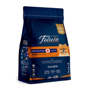 FELICIA Preventive Care Adult Small & Mini, XS-S, Somon, hrană uscată conținut redus cereale câini, alergii, 6kg