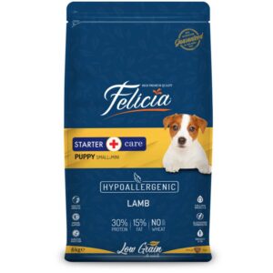 FELICIA Starter Care Puppy Small & Mini, XS-S, Miel, hrană uscată conținut redus cereale câini junior, 6kg