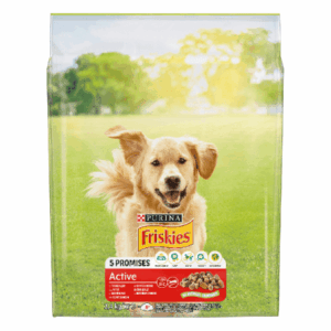 Friskies Adult Active, hrana uscata pentru caini, 2.4 kg