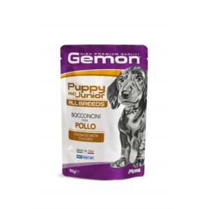 Gemon Chunkies Puppy & Junior All Breeds, Pui, 100 g