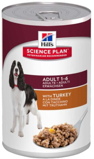 HILL’s SP Conservă hrană umedă pentru câini Adult, Curcan 370g