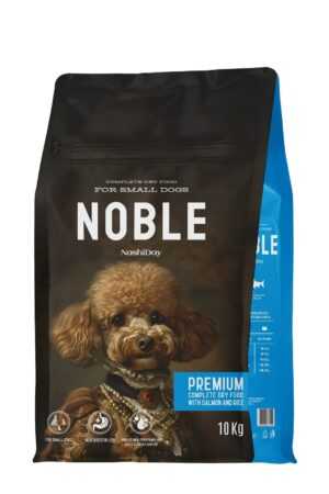 Hrana Premium Uscata Caini, NashiDay Noble, Talie Mica, Somon si Orez, 10 kg
