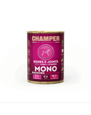 Hrana caini CHAMPER Bones Joints cu vita 400 g monoproteina