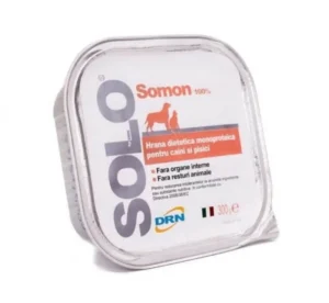 Hrana dietetica monoproteica pentru caini pisici Solo cu somon