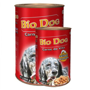 Hrana umeda pentru caini Biodog cu vita 1250 g
