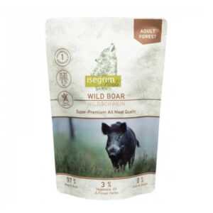 Hrana umeda pentru caini Isegrim Adult cu mistret 410 gr