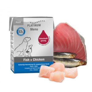 Hrana umeda pentru caini Platinum Menu Adult cu pui peste 185 gr