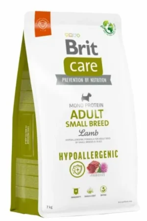 Hrana uscata pentru caini Brit Care Hypoallergenic Adult Small Breed cu miel 3 kg