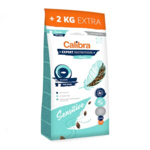 Hrana uscata pentru caini Calibra Expert Nutrition Sensitive cu somon 12 + 2 kg