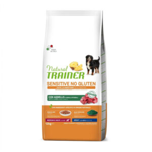 Hrana uscata pentru caini Natural Trainer Sensitive Medium-Maxi Adult cu miel 12 kg