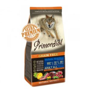 Hrana uscata pentru caini Primordial Grain-Free Adult cu ton miel 2 kg