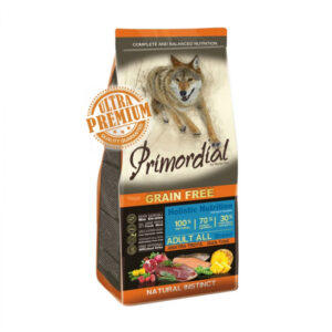 Hrana uscata pentru caini Primordial Grain-Free cu rata pastrav 12 kg