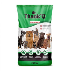 Hrana uscata pentru caini Thank Q cu vita 10 kg